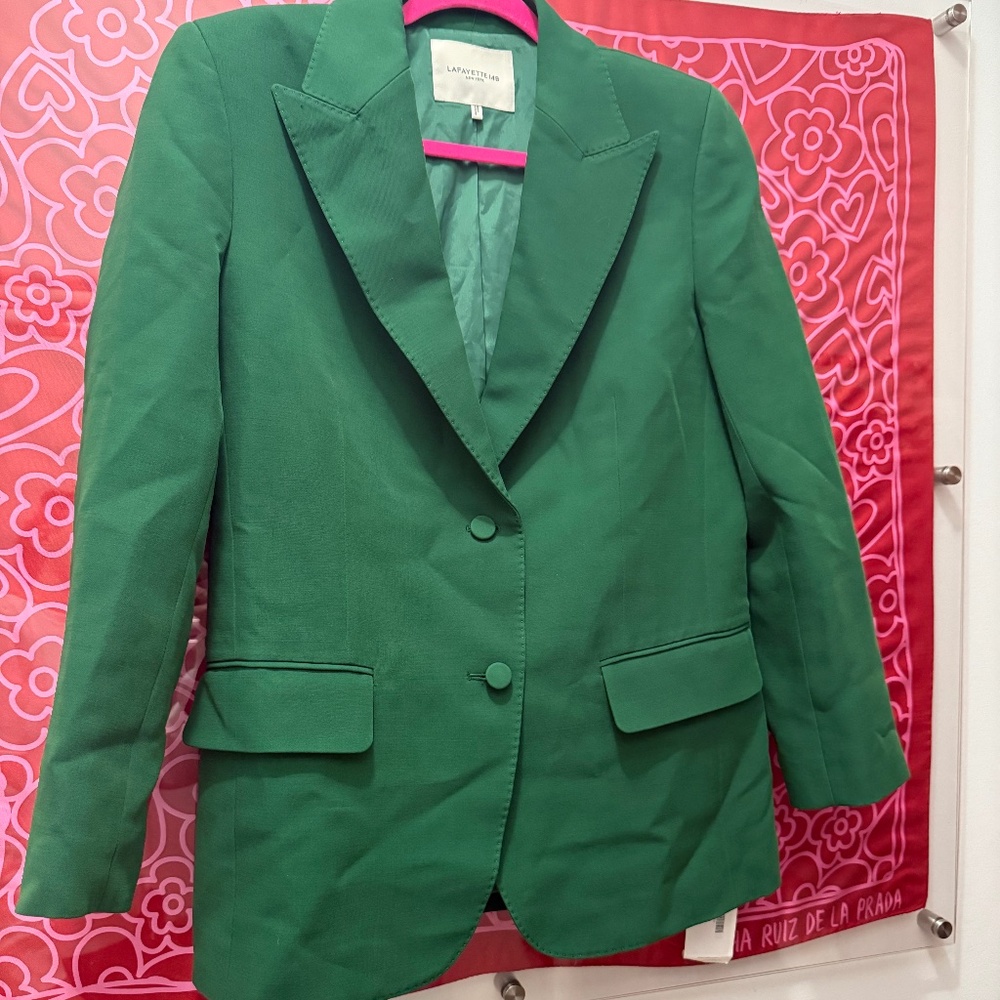 Lafayette 148 Green Blazer